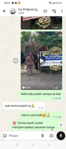 Testimonial Papan Bunga cikarang